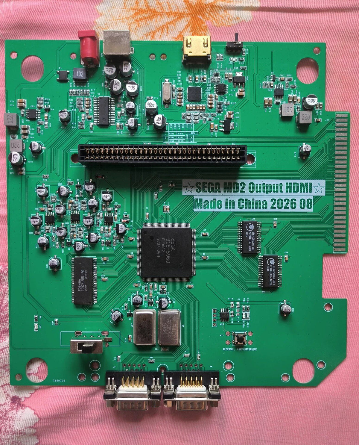 Mega Drive / Genesis VA4 HDMI — Original SEGA 315-5960 Chipset