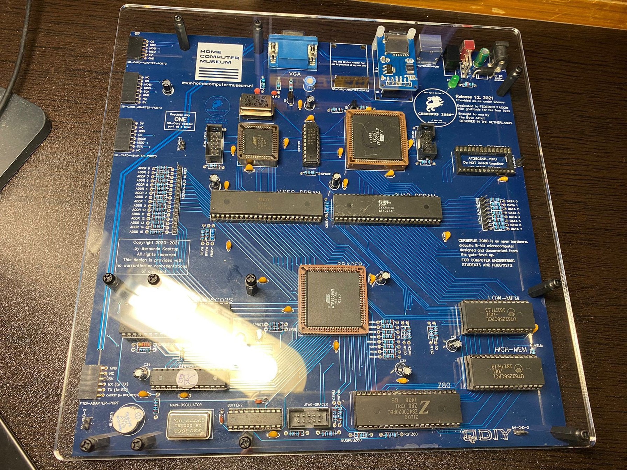 CPUメモリ CERBERUS 2080 Dual CPU Z80 65C02 8-bit SBC | Denjhang's Retro Hardware