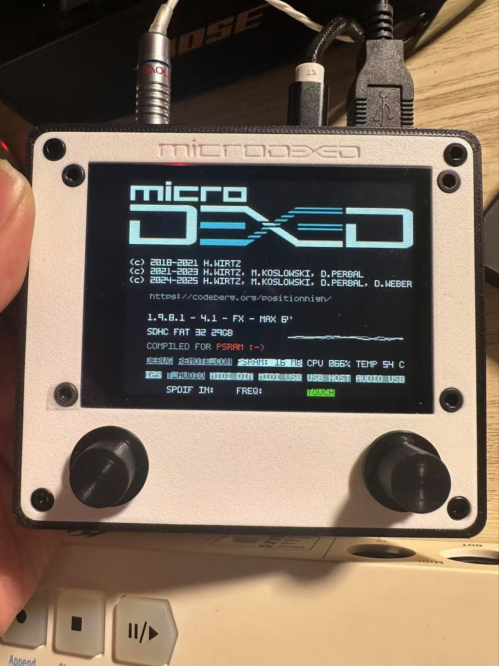 MicroDexed-Touch/XT Completed Product